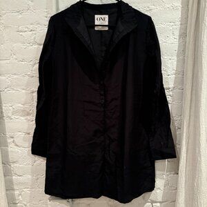 ONE by OneTeaspoon Black Silk Blend Blouse